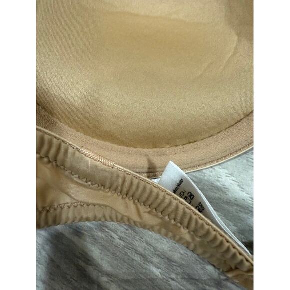 NWT Calvin Klein "Naked Glamour" F3493 Strapless T-Shirt Push-Up Bra, Beige-34B - Picture 3 of 8